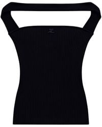 Courreges - Hyperbole 90's Ribbed-knit Top - Lyst