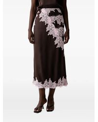 Never Fully Dressed - Lace-Trim Midi Skirt - Lyst