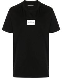 Calvin Klein - Katoenen T-shirt Met Logoprint - Lyst