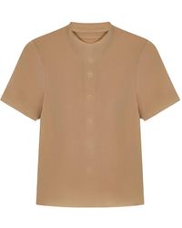 Maison Margiela - T-Shirt À Boutonnière - Lyst