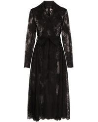 Dolce & Gabbana - Lace Tulle Coat - Lyst