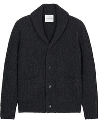 Closed - Ribbed Shawl-Collar Cardigan - Lyst