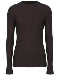 Rick Owens - Ribbed Long-Sleeve Sweater - Lyst