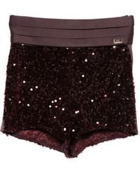 Elisabetta Franchi - Shorts Mit Pailletten - Lyst