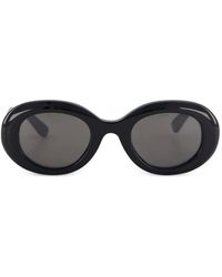 Emmanuelle Khanh - Queen Oval-Frame Sunglasses - Lyst
