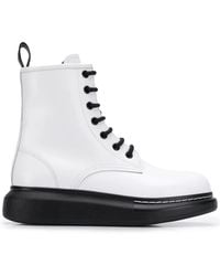 McQueen - Leather Ankle Boots - Lyst