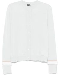 Kiton - Cardigan À Plaque Logo - Lyst