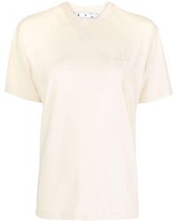 Off-White c/o Virgil Abloh - T-shirt Met Streep - Lyst