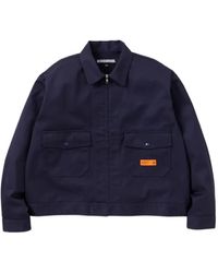 Neighborhood - Flap-Pocket Zip-Front Shirt Jacket - Lyst