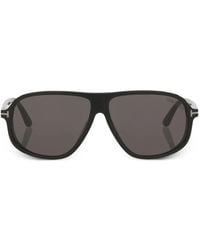 Tom Ford - Lelio Metal Detail Pilot Sunglasses - Lyst