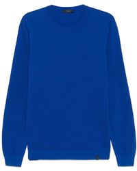 Fay - Round-Neck Cotton Sweatshirt - Lyst