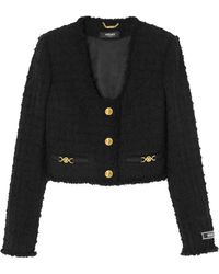 Versace - Heritage クロップド ツイードジャケット - Lyst