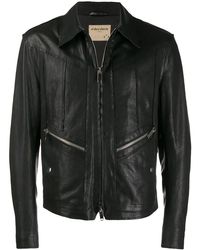 Al Duca d'Aosta - Zipped Leather Jacket - Lyst