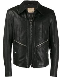 Al Duca d'Aosta - Zipped Leather Jacket - Lyst