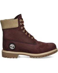 Timberland - Lace-Up Logo-Patch Boots - Lyst