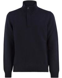 Fay - Trui Met Haaksluiting En Elleboogpatch - Lyst