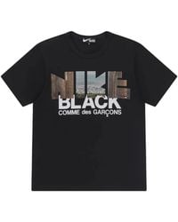 COMME DES GARÇON BLACK - X Nike Graphic-Print T-Shirt - Lyst