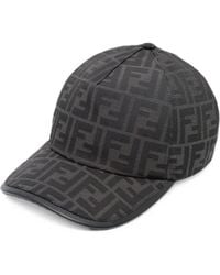 Fendi - Ff Logo Print Baseball Cap - Lyst