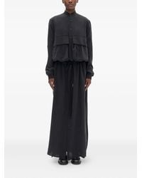 Ann Demeulemeester - Drawstring Maxi Dress - Lyst