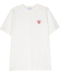 FAMILY FIRST - T-Shirt En Coton À Logo Brodé - Lyst