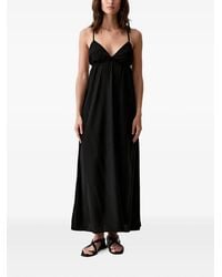 Benetton - Criss-Cross Back Sleeveless Maxi Dress - Lyst