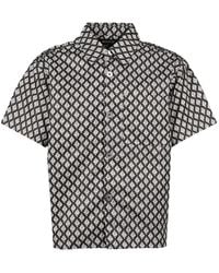 MLVINCE - Monogram-Print Short-Sleeve Shirt - Lyst