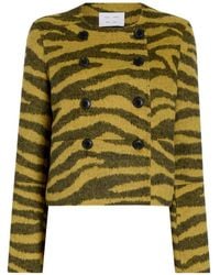 Proenza Schouler - Courtney Zebra-Jacquard Jacket - Lyst