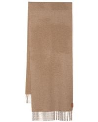 Loewe - Cashmere Fringed Scarf - Lyst