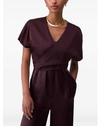Liu Jo - Satin Wrap Top - Lyst