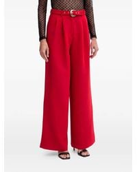 Morgan - Belted Pleated Trousers - Lyst