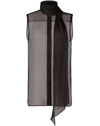 Nina Ricci - Hemd Mit Schleifenkragen - Lyst