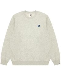 Aape By A Bathing Ape - Aapenow Logo-Print Crew-Neck Sweatshirt - Lyst