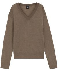 BOSS - V-Neck Sweater - Lyst
