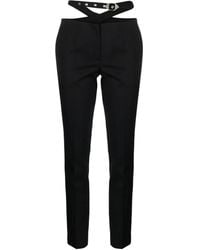 The Attico - Waist-Strap Wool Trousers - Lyst