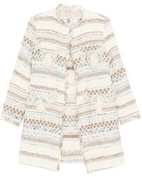 Bye - Fringed Geometric Jacket - Lyst