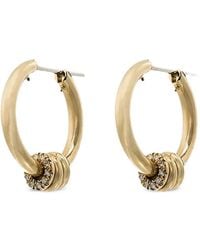 Spinelli Kilcollin - 18Kt Ara Diamond Hoop Earrings - Lyst