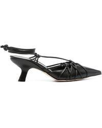Vic Matié - Chanel 60mm Leather Sandals - Lyst