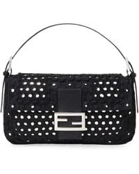 Fendi - Baguette 26424 Re-Edition Bag With Embroidery And Mirrors - Lyst