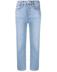 RE/DONE - Mid-Rise Straight Leg Jeans - Lyst