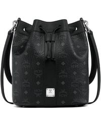 MCM - Dessau Visetos Medium Bucket Bag - Lyst
