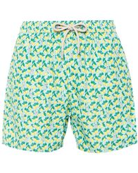 Mc2 Saint Barth - Lemon-print Swim Shorts - Lyst
