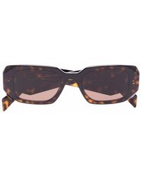 Prada - Eckige Sonnenbrille in Schildpattoptik - Lyst