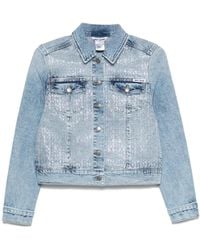 DKNY - Classic Button-Up Denim Jacket With Vintage Appeal - Lyst