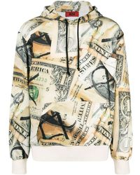 424 - All-over Dollar-print Hoodie - Lyst
