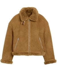 Ami Paris - Veste En Peau De Mouton Retournée - Lyst