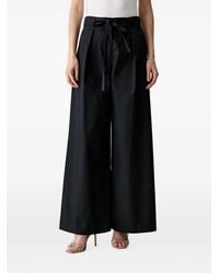 KARL LAGERFELD - Belted Pleated Trousers - Lyst