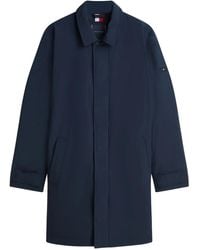 Tommy Hilfiger - Concealed-Fastening Collared Coat - Lyst