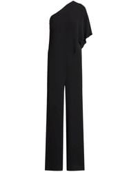 Ralph Lauren - One-Shoulder Cape Jumpsuit - Lyst