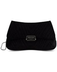 Emporio Armani - Logo-Plaque Chain-Strap Cross Body Bag - Lyst