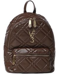 V73 - Diaspro Quilted Logo-Plaque Backpack - Lyst